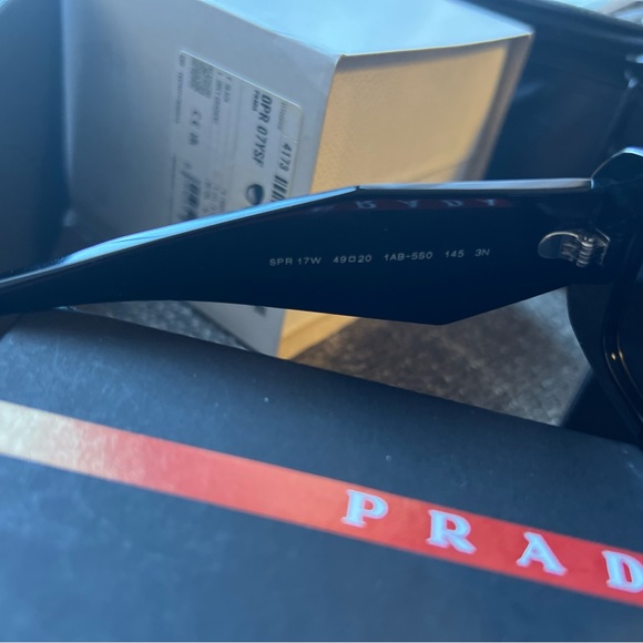 SPR17W black gradient Prada sunglasses 49mm - Picture 7 of 9